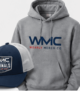 Wearly Originals hoodie and trucker cap